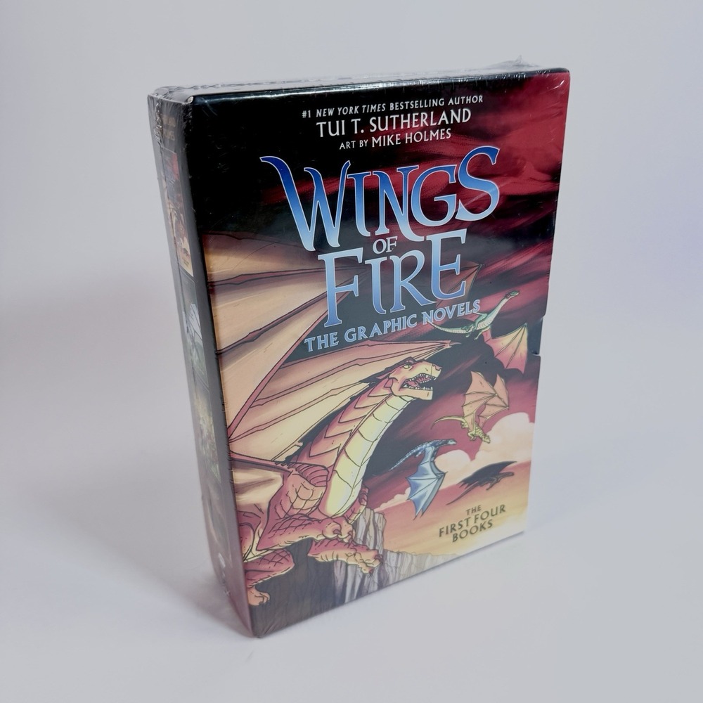 Wings of Fire Graphic Novels Box Set Books 1-4 Tui Sutherland NEW Sealed